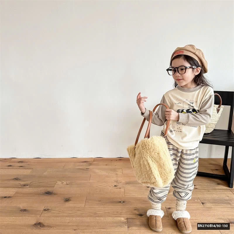 ÁO THUN GÂN LÓT NHUNG  AD.BABY