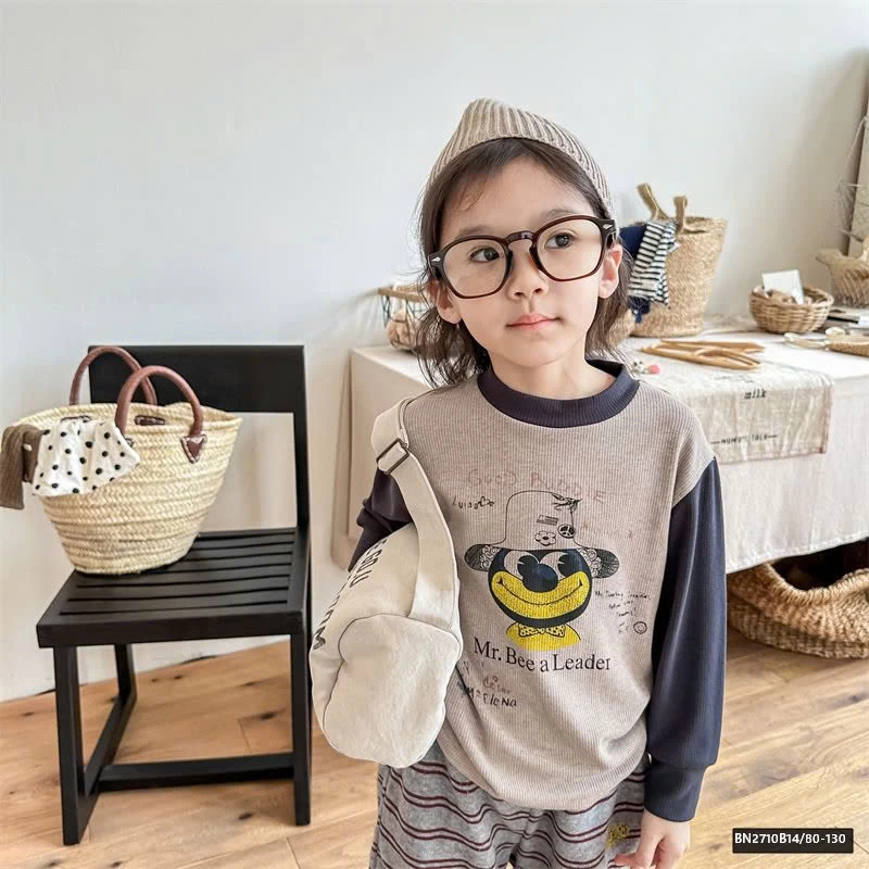 ÁO THUN GÂN LÓT NHUNG  AD.BABY