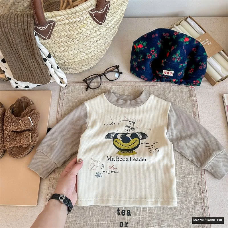 ÁO THUN GÂN LÓT NHUNG  AD.BABY