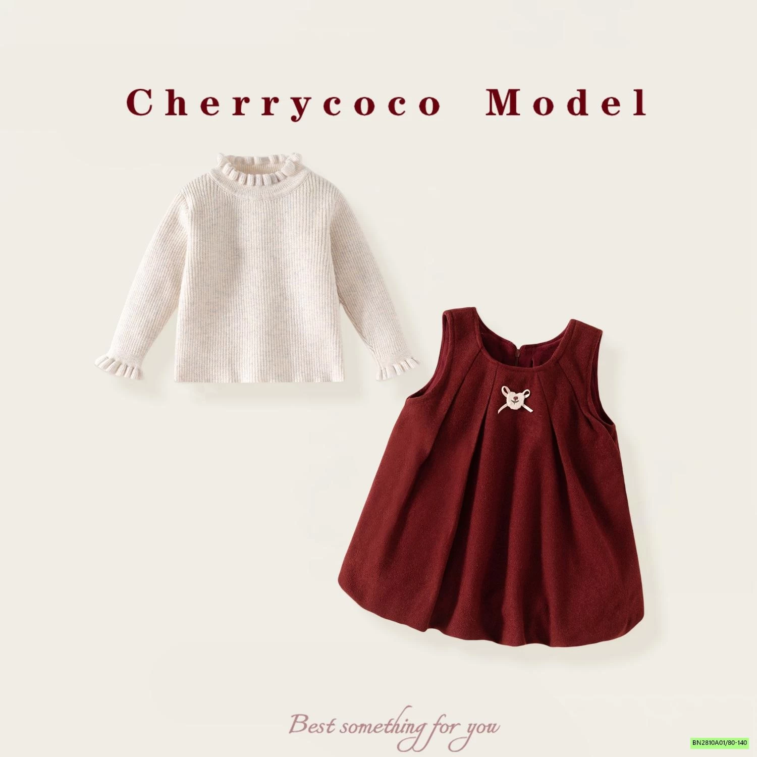 SÉT ĐẦM BÍ ĐỎ LÓT NHUNG CHERRYOCO