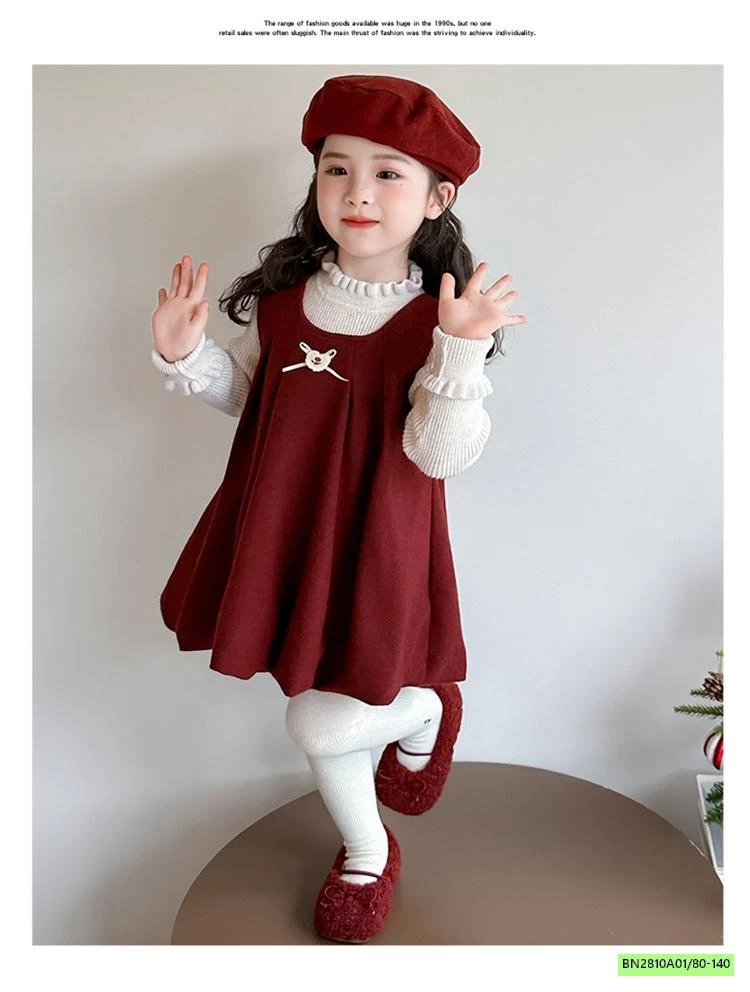 SÉT ĐẦM BÍ ĐỎ LÓT NHUNG CHERRYOCO