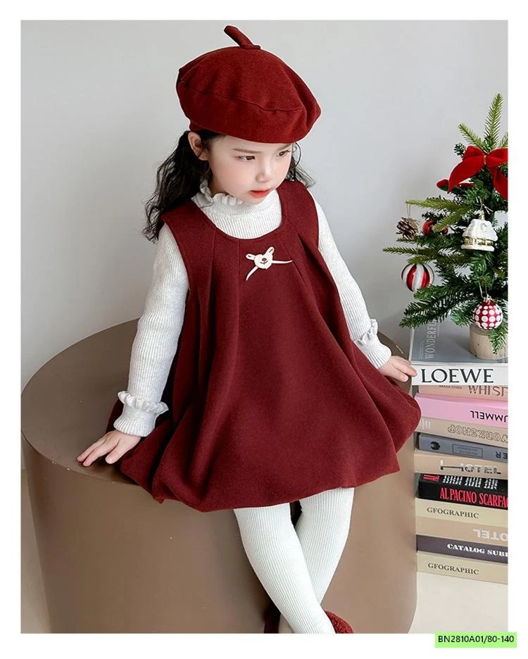 SÉT ĐẦM BÍ ĐỎ LÓT NHUNG CHERRYOCO