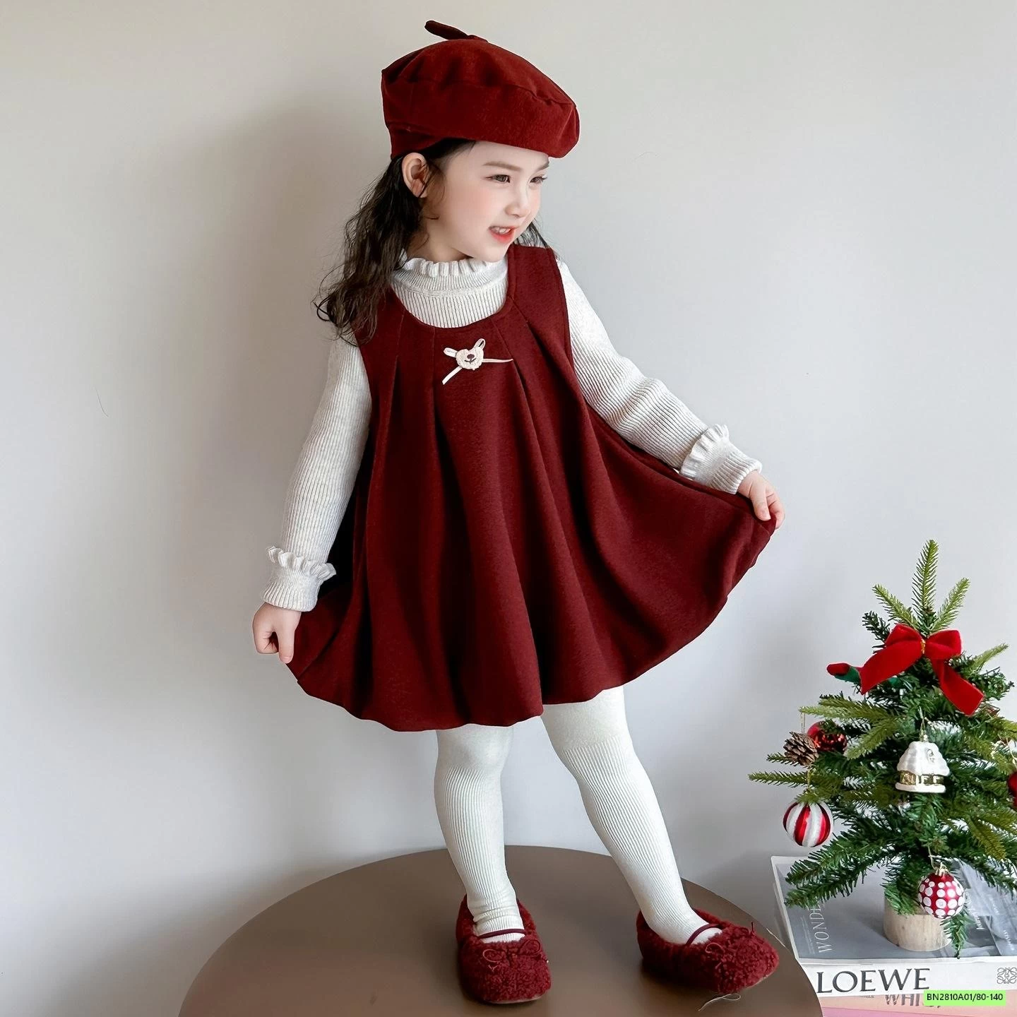 SÉT ĐẦM BÍ ĐỎ LÓT NHUNG CHERRYOCO