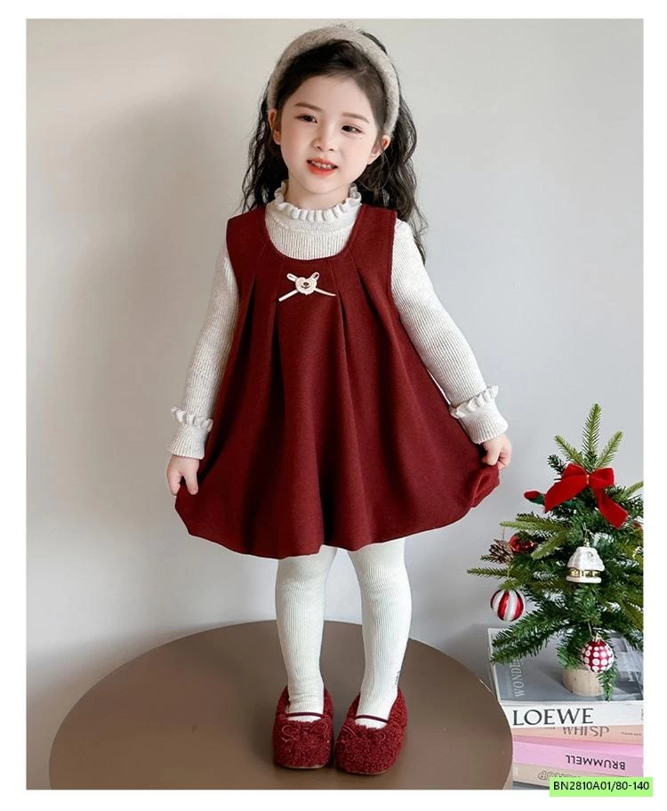 SÉT ĐẦM BÍ ĐỎ LÓT NHUNG CHERRYOCO