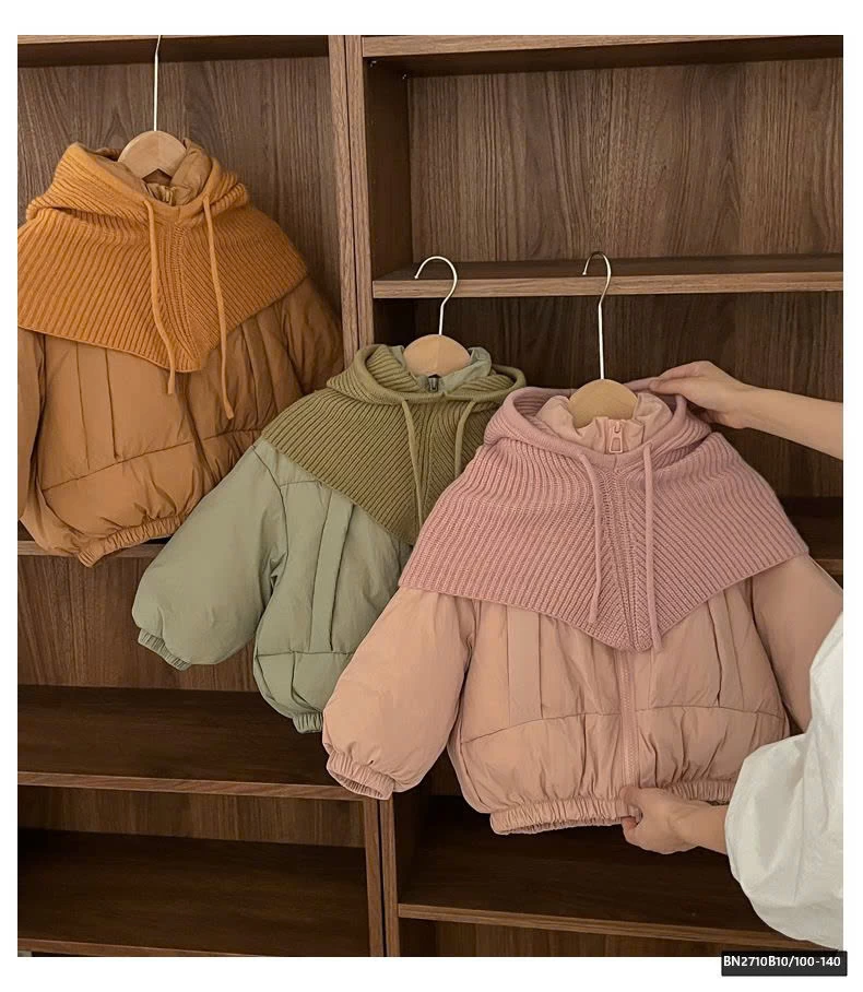 ÁO PHAO PHAO KÈM MŨ LEN CHO BÉ