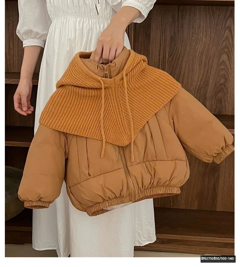 ÁO PHAO PHAO KÈM MŨ LEN CHO BÉ