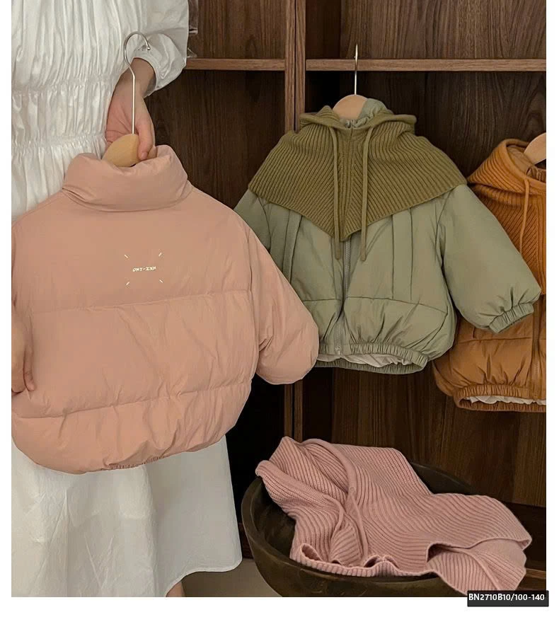 ÁO PHAO PHAO KÈM MŨ LEN CHO BÉ