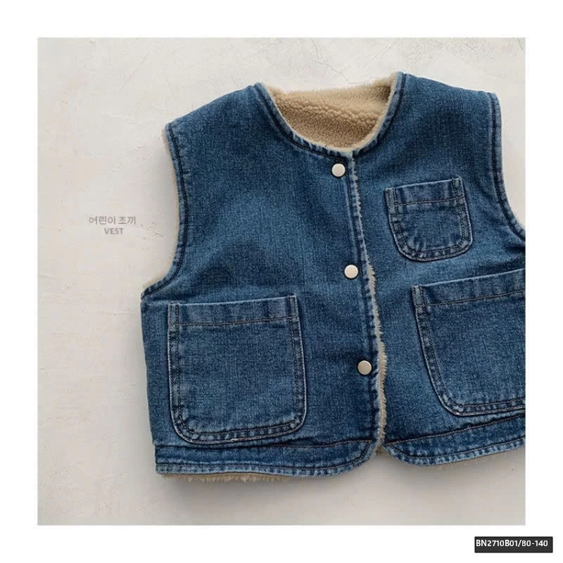 ÁO GILE JEAN LÓT LÔNG