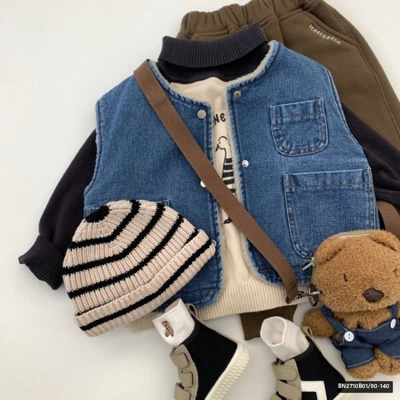 ÁO GILE JEAN LÓT LÔNG