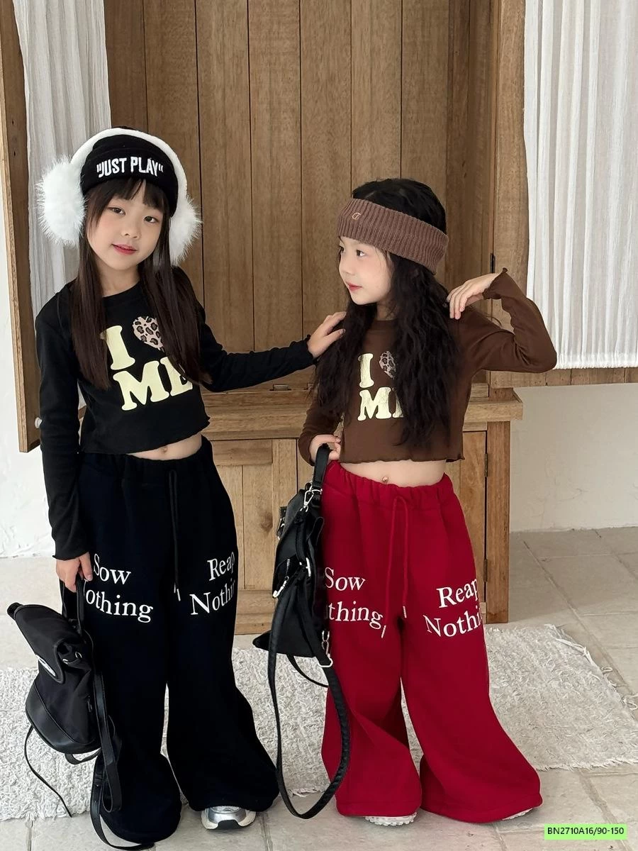 JOGGER NỈ LÓT LÔNG IN CHỮ