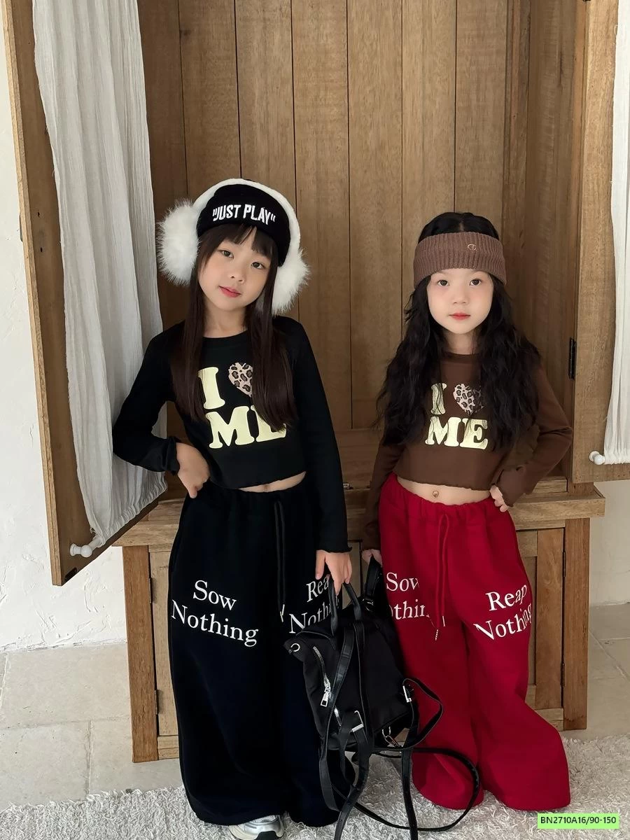 JOGGER NỈ LÓT LÔNG IN CHỮ