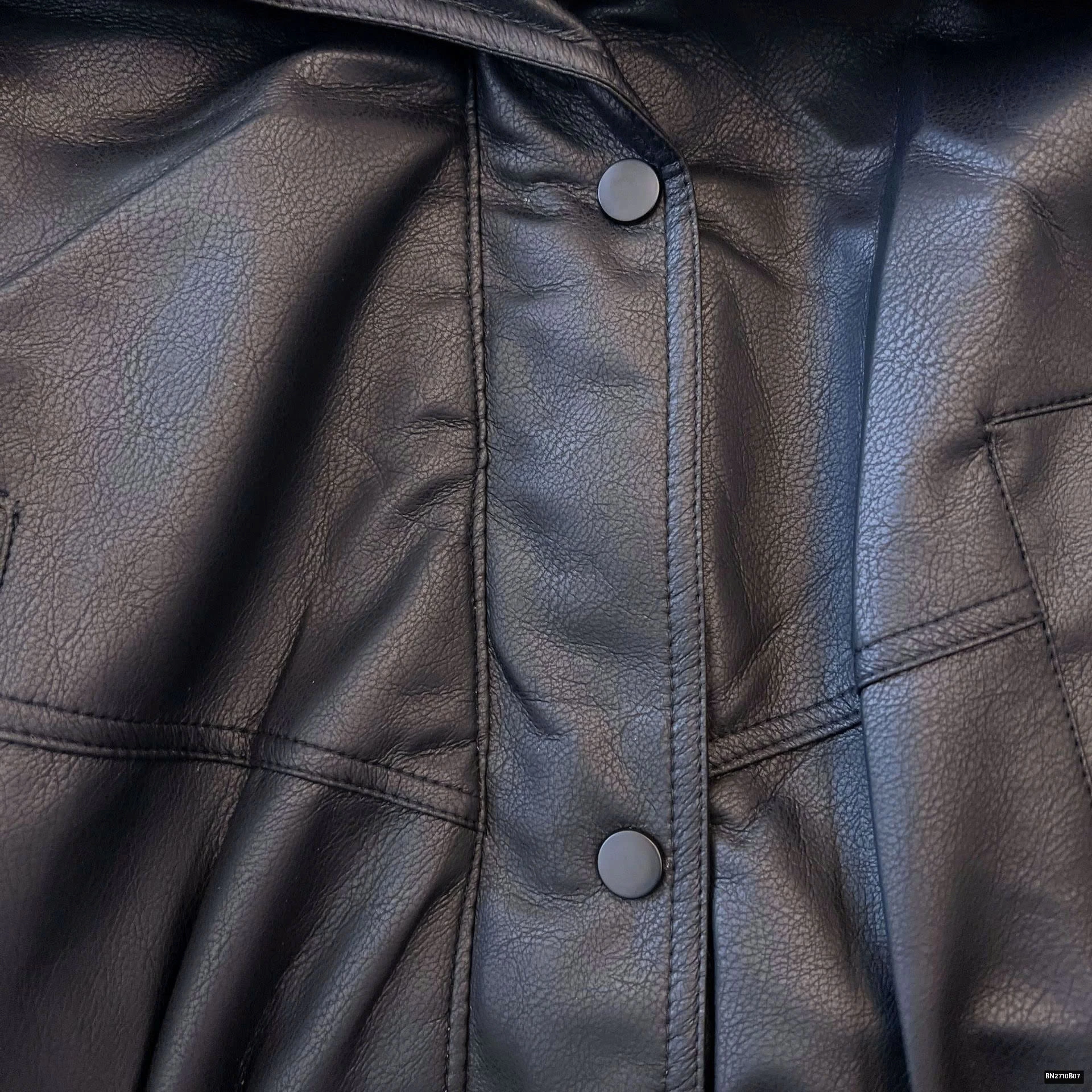 ÁO KHOÁC DA CỔ LÔNG CHO NỮ