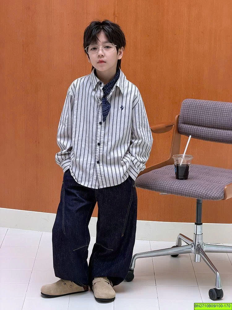 ÁO SƠ MI CỌC AMBB 26E006