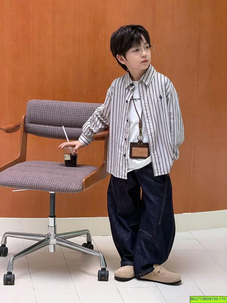 ÁO SƠ MI CỌC AMBB 26E006