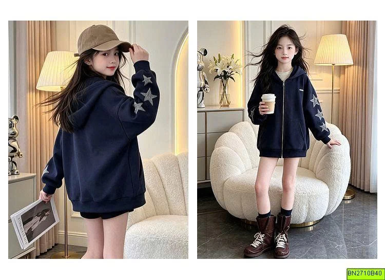 ÁO KHOÁC NỈ NGÔI SAO XANH THAN