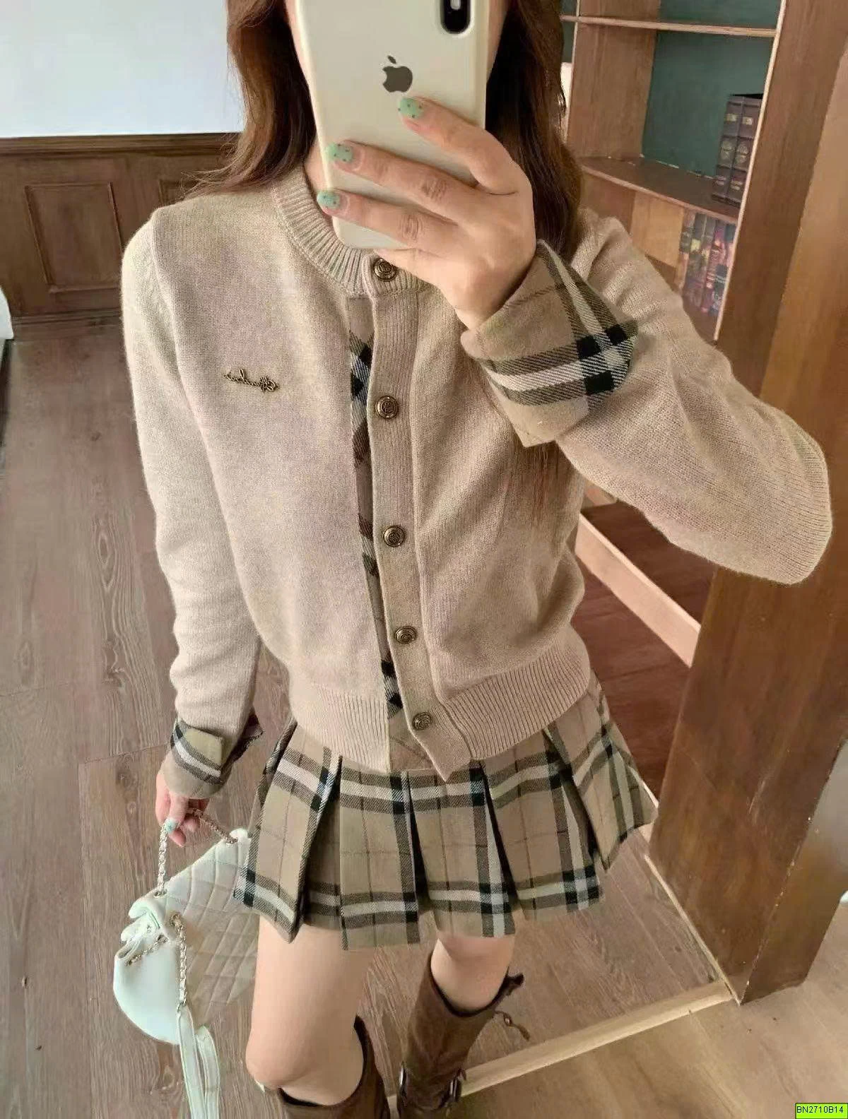 ÁO LEN PHỐI CARO