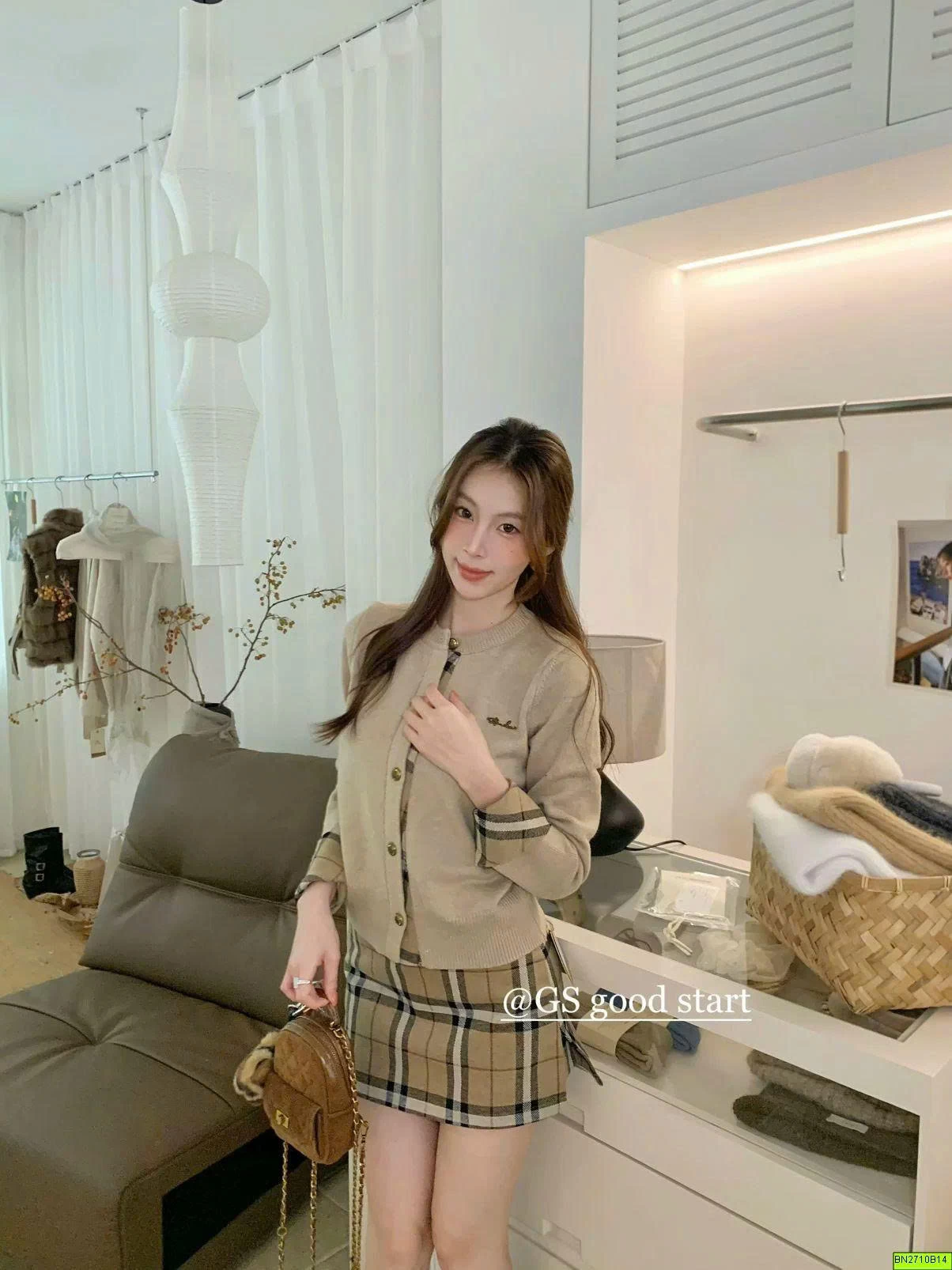 ÁO LEN PHỐI CARO