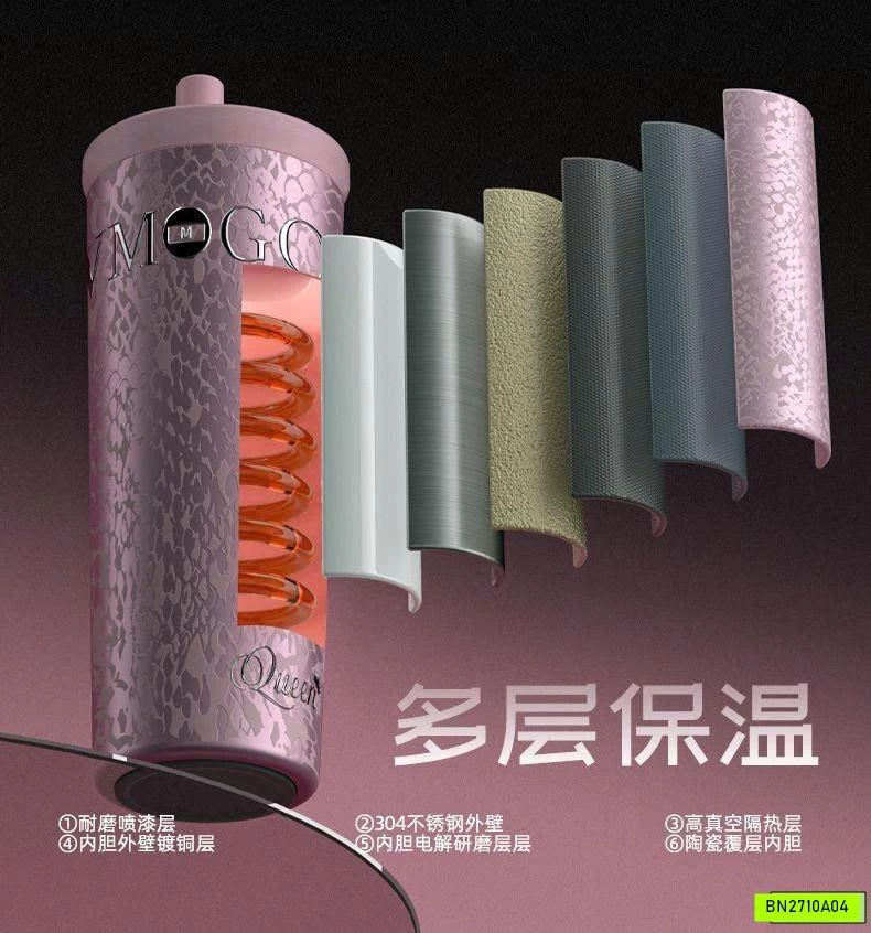CỐC GIỮ NHIỆT QUEEN LÕI GỐM
