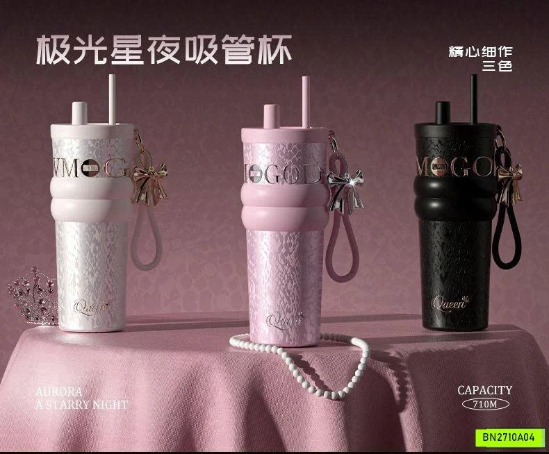 CỐC GIỮ NHIỆT QUEEN LÕI GỐM