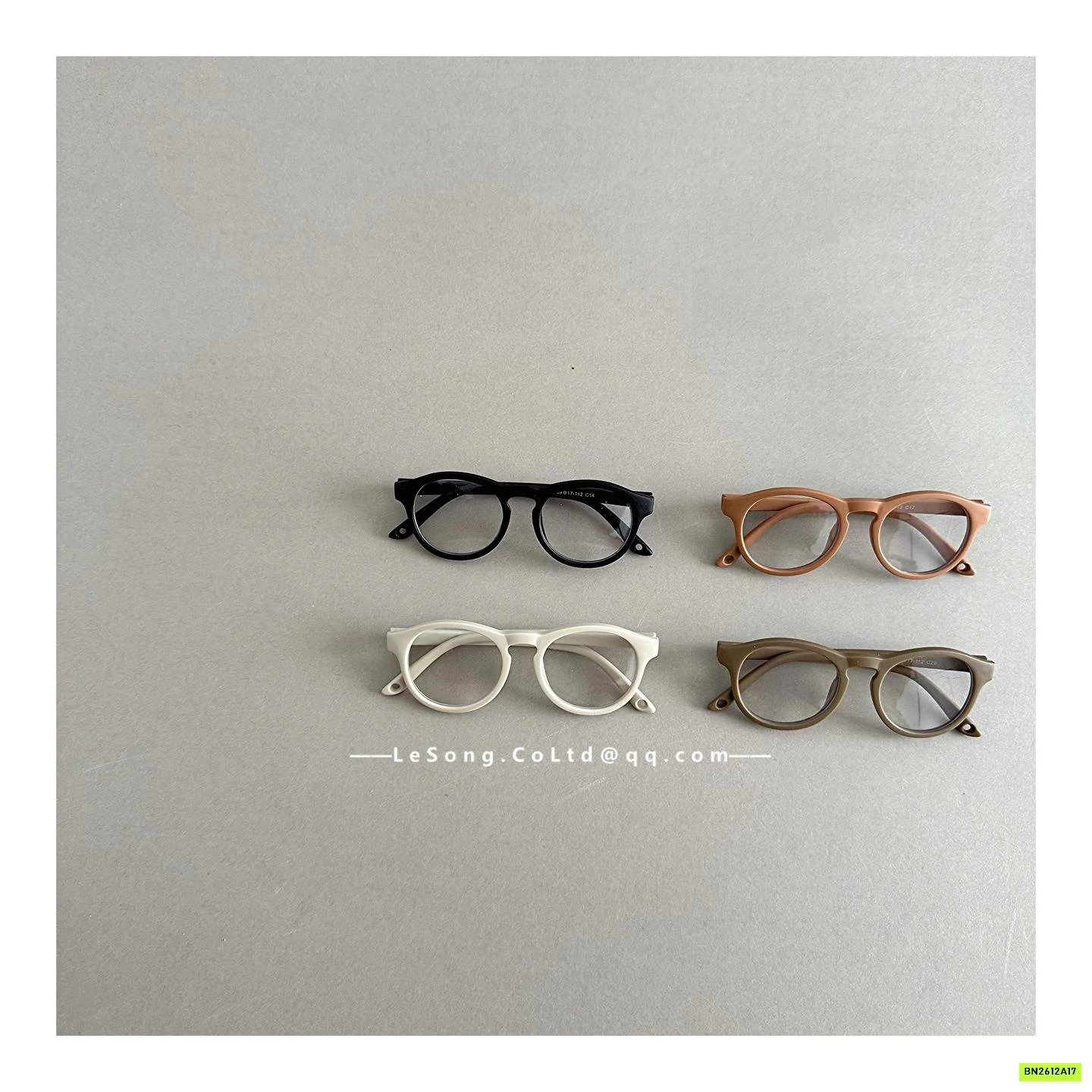 KÍNH GỌNG NHỰA TRÒN TRƠN MÀU DỄ THƯƠNG