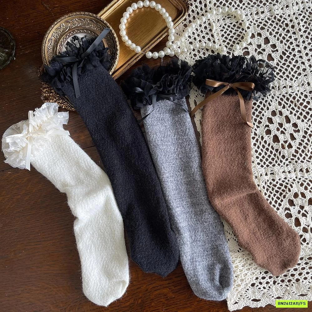 TẤT LEN VIỀN LÔNG