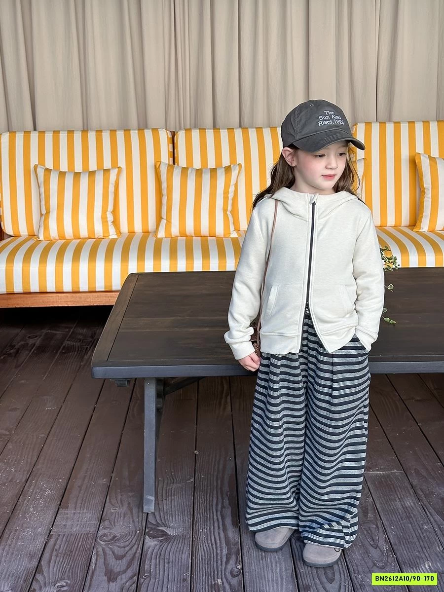 KHOÁC COTTON LIỀN MŨ KHÓA 2 CHIỀU 25F091 AMBB