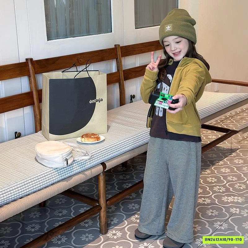 KHOÁC COTTON LIỀN MŨ KHÓA 2 CHIỀU 25F091 AMBB