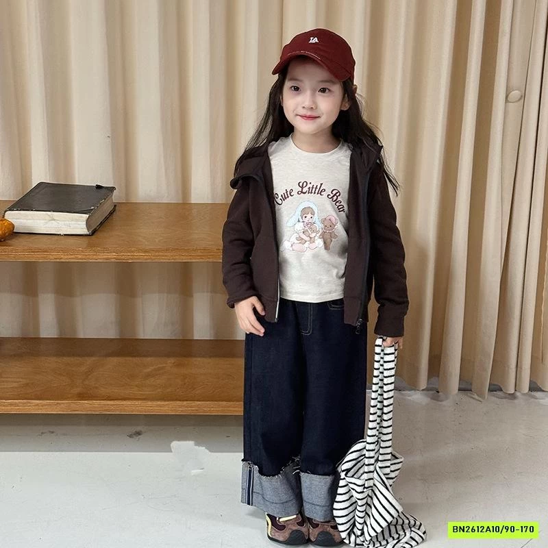 KHOÁC COTTON LIỀN MŨ KHÓA 2 CHIỀU 25F091 AMBB