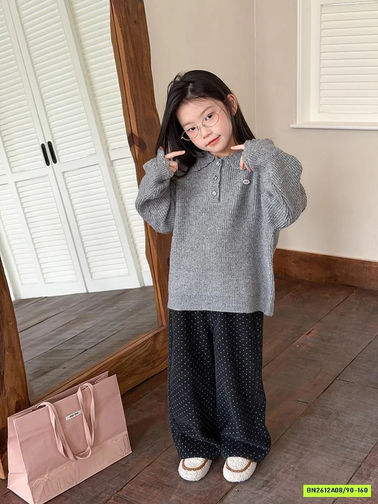 POLO LEN DỆT CỔ SEN 25M149 AMBB