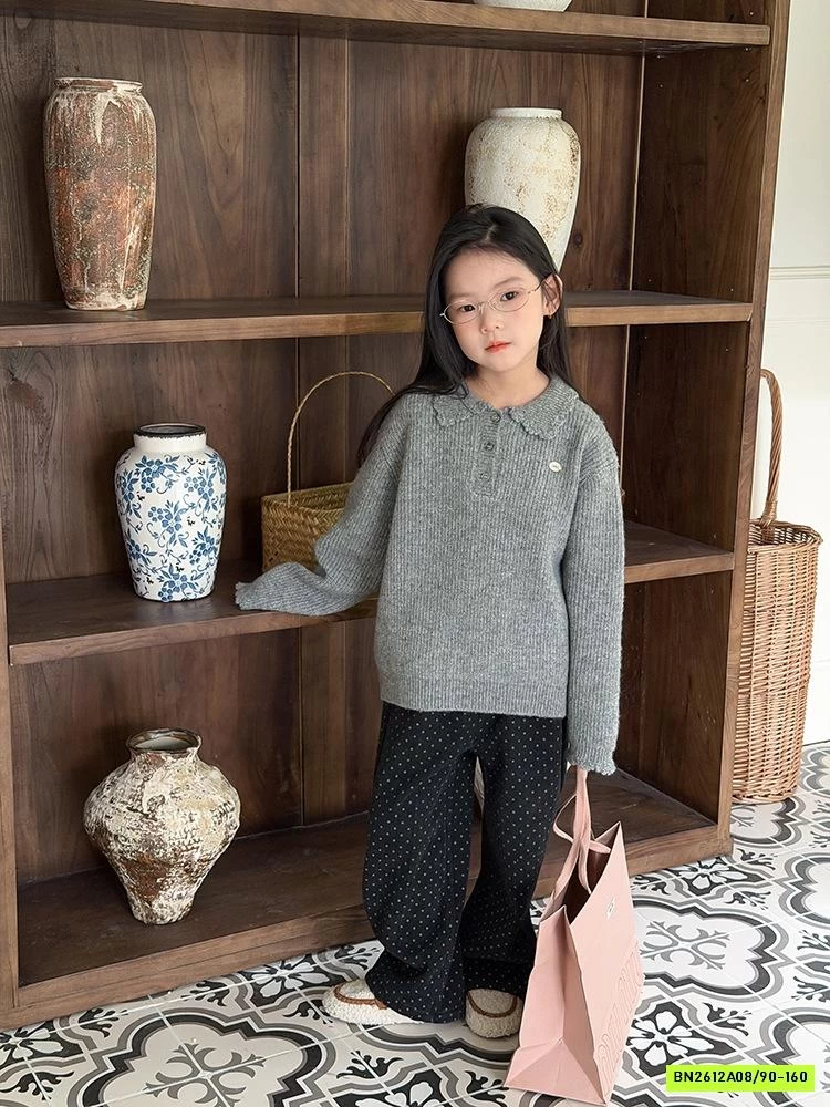 POLO LEN DỆT CỔ SEN 25M149 AMBB