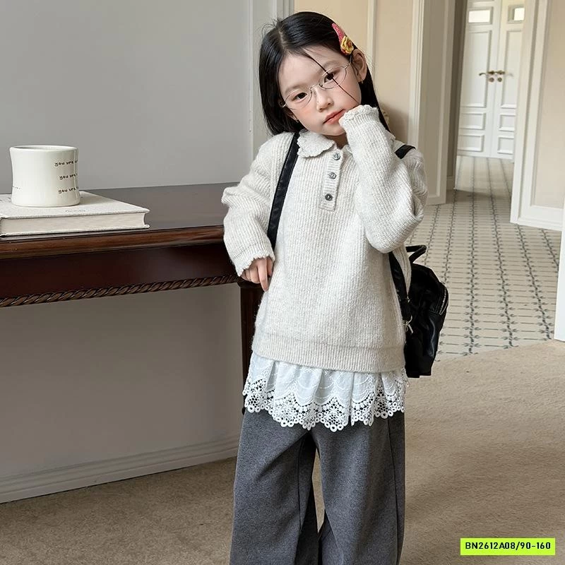 POLO LEN DỆT CỔ SEN 25M149 AMBB