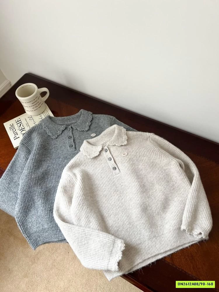 POLO LEN DỆT CỔ SEN 25M149 AMBB