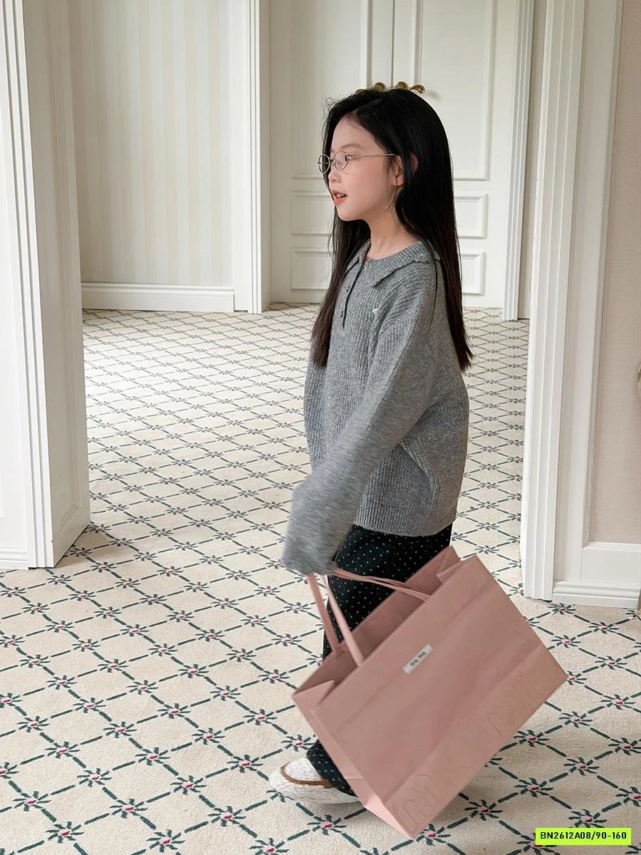 POLO LEN DỆT CỔ SEN 25M149 AMBB