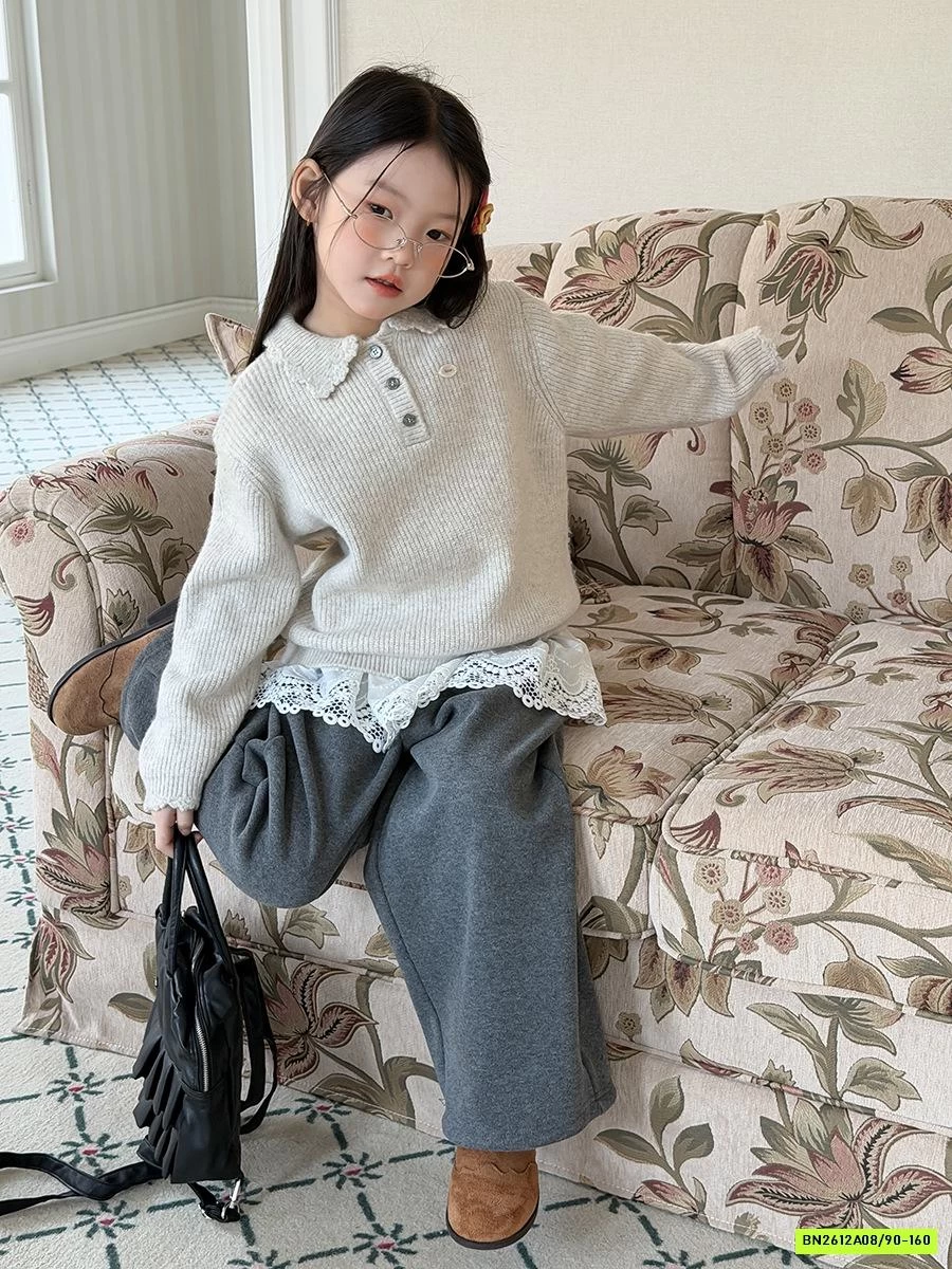 POLO LEN DỆT CỔ SEN 25M149 AMBB