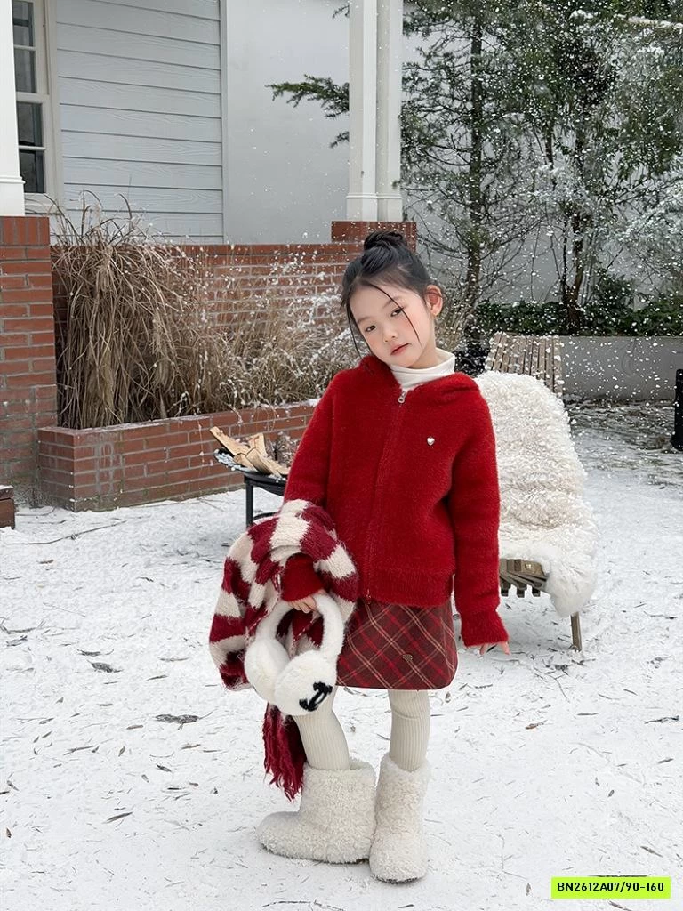 KHOÁC LÔNG THỎ TAI GẤU 25M158 AMBB