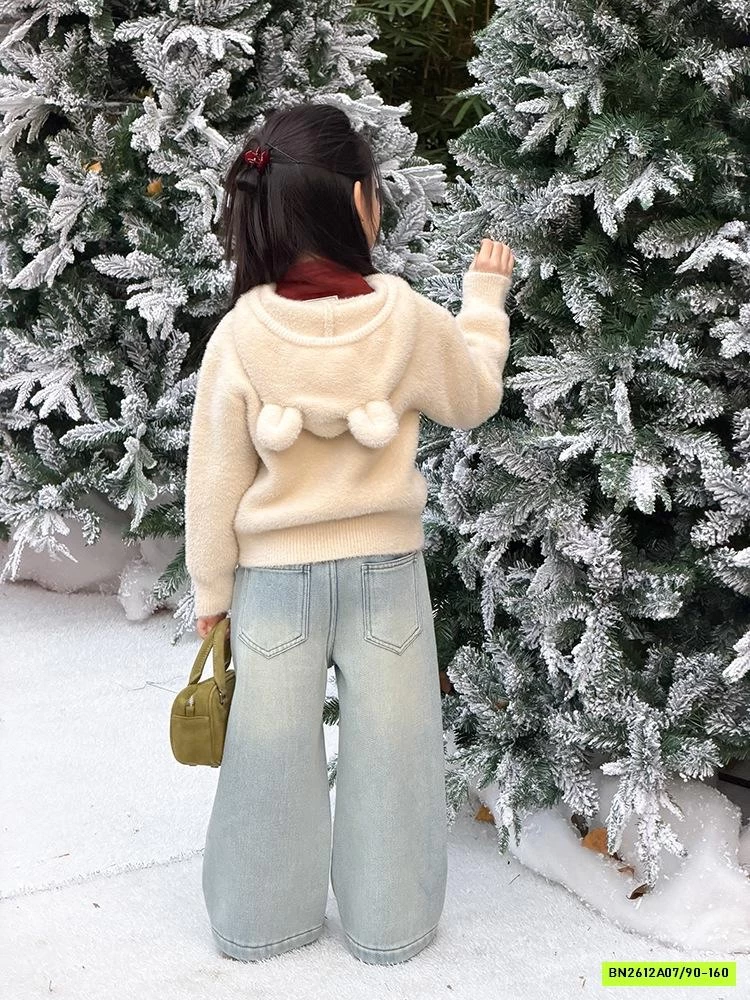 KHOÁC LÔNG THỎ TAI GẤU 25M158 AMBB