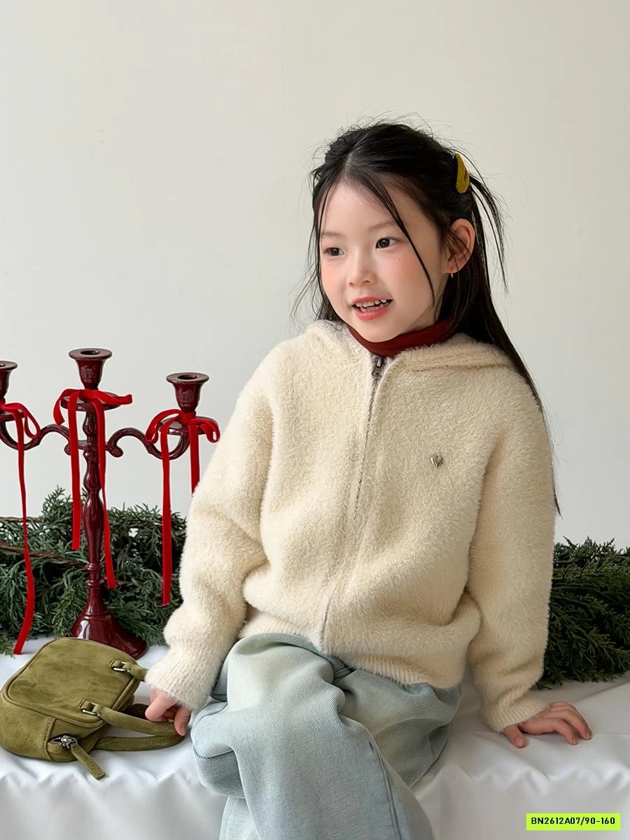 KHOÁC LÔNG THỎ TAI GẤU 25M158 AMBB