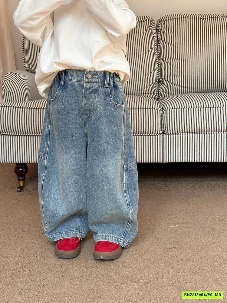 JEANS ỐNG RỘNG TÚI SAU 24Y014 AMBB