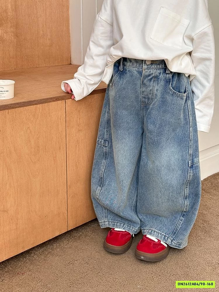 JEANS ỐNG RỘNG TÚI SAU 24Y014 AMBB