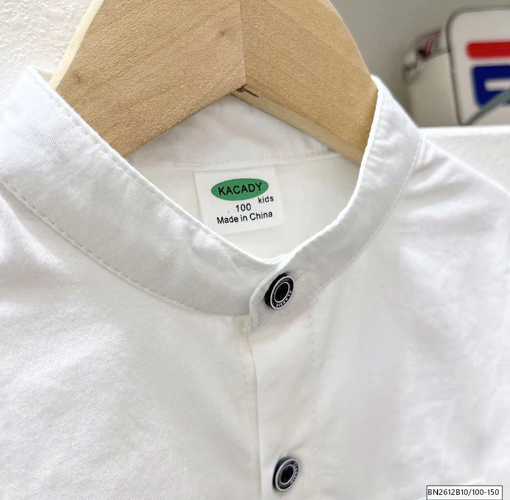 ÁO SƠ MI CỔ TÀU DÀI TAY  KACADY
