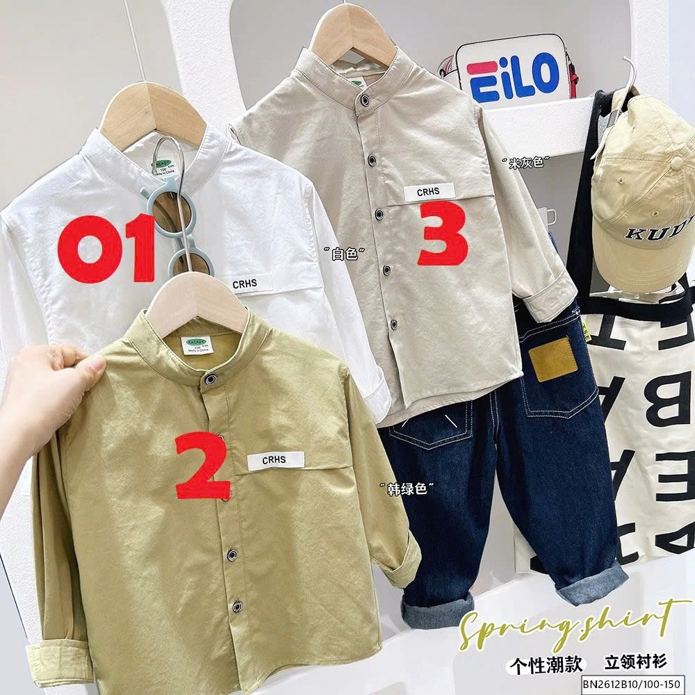 ÁO SƠ MI CỔ TÀU DÀI TAY  KACADY