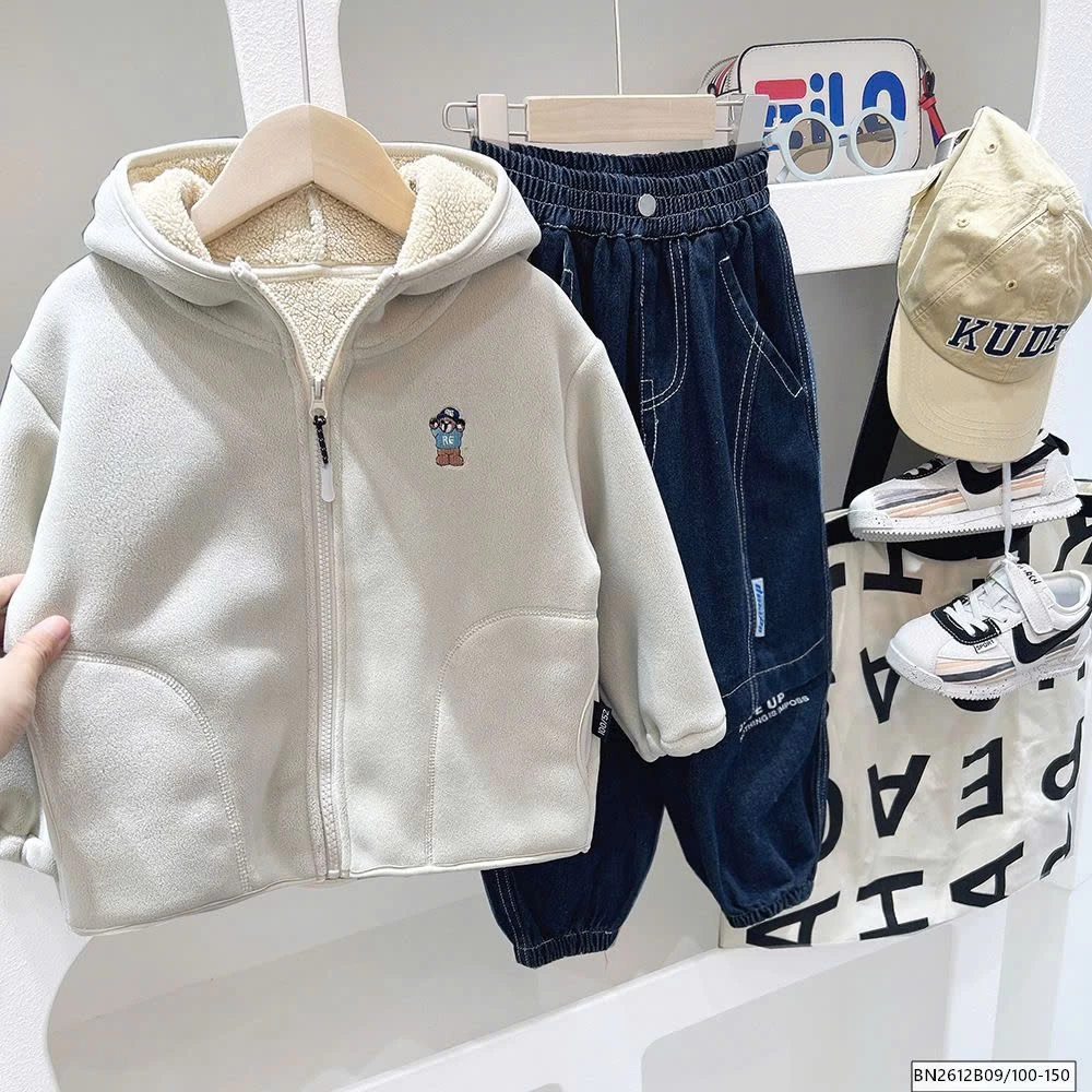 Khoác lông cừu KACADY siêu ấm cho bé