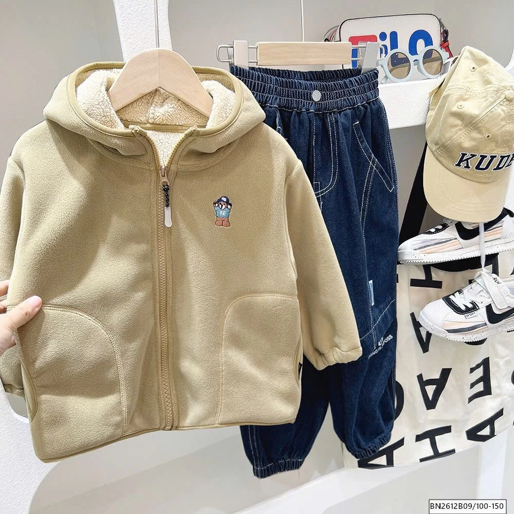 Khoác lông cừu KACADY siêu ấm cho bé