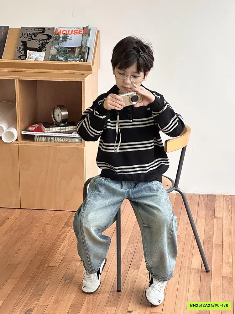 JEANS BAGGY BẠC GOOIS GÂN TRƯỚC 25G116 AMBB