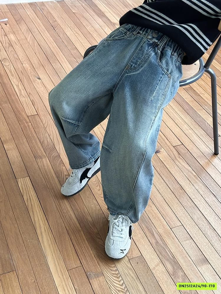 JEANS BAGGY BẠC GOOIS GÂN TRƯỚC 25G116 AMBB