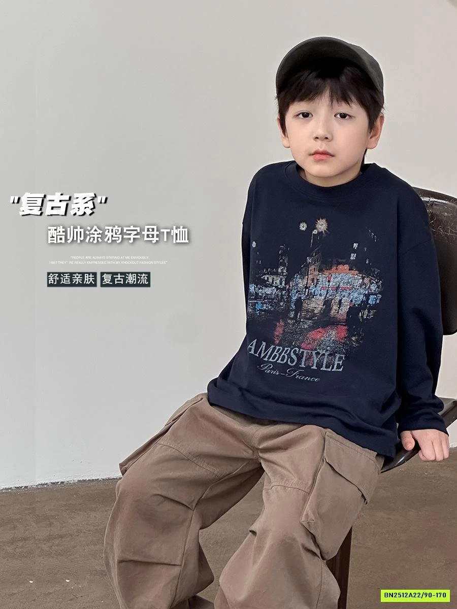 ÁO THUN ĐEN 25G122 AMBB STYLE