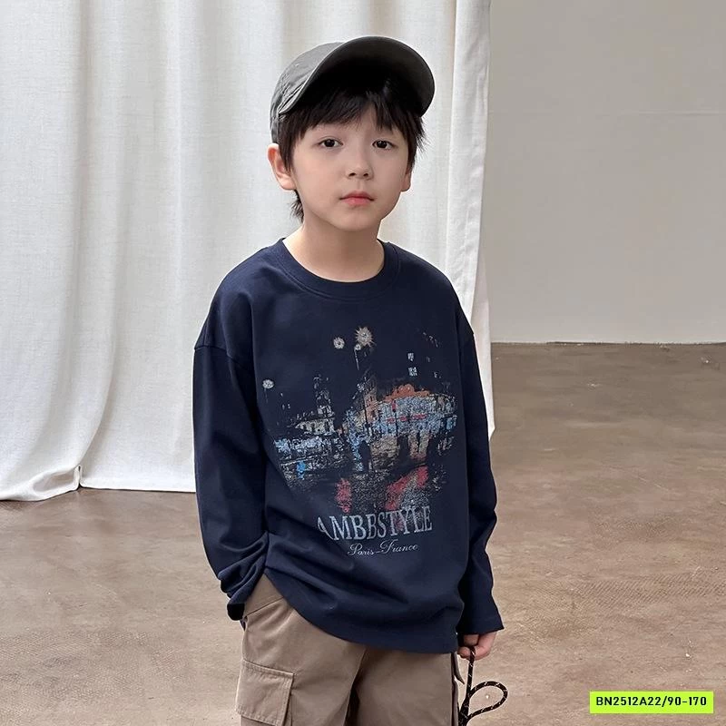 ÁO THUN ĐEN 25G122 AMBB STYLE