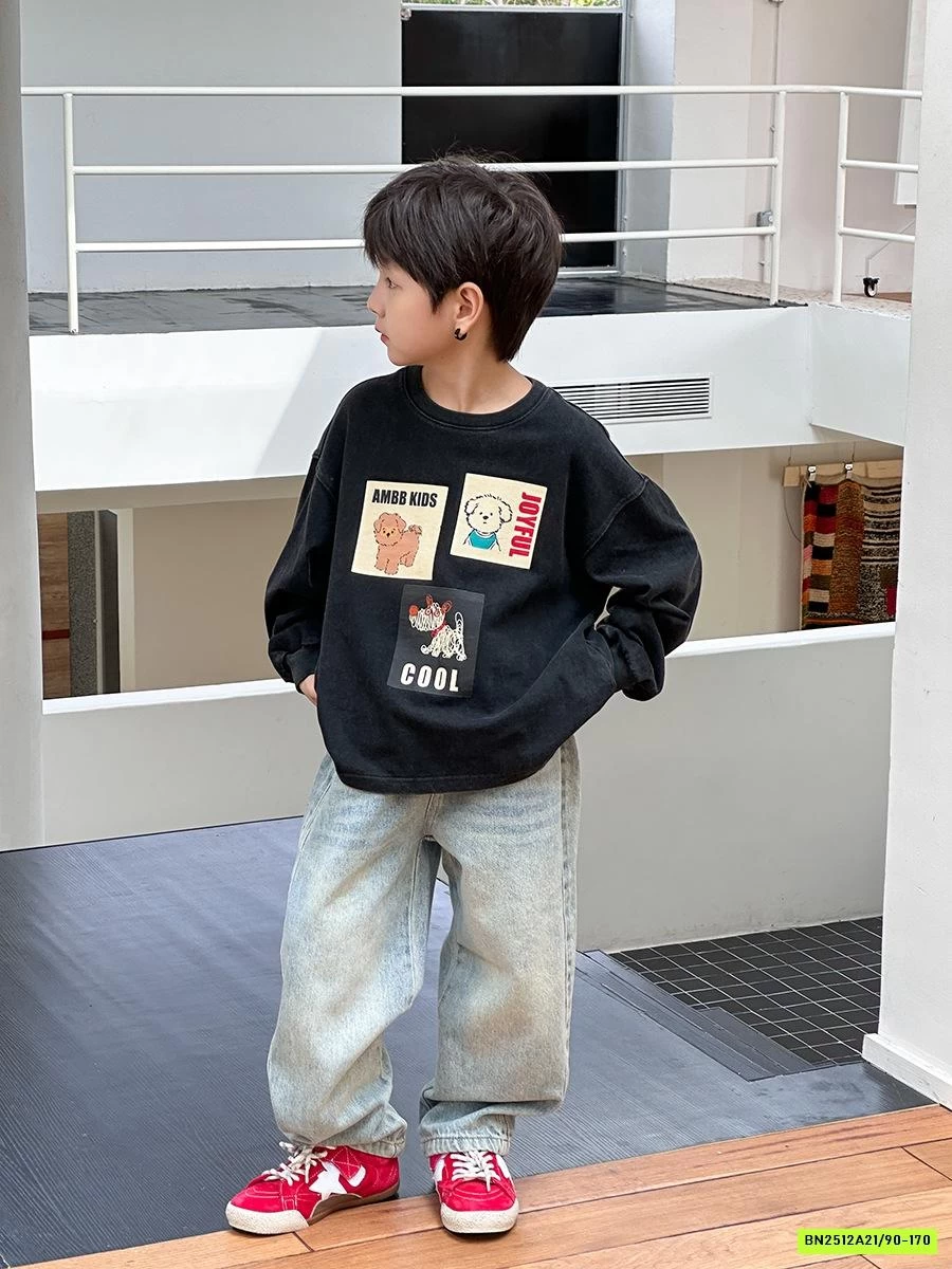 ÁO THUN ĐEN IN HÌNH 25G004 AMBB