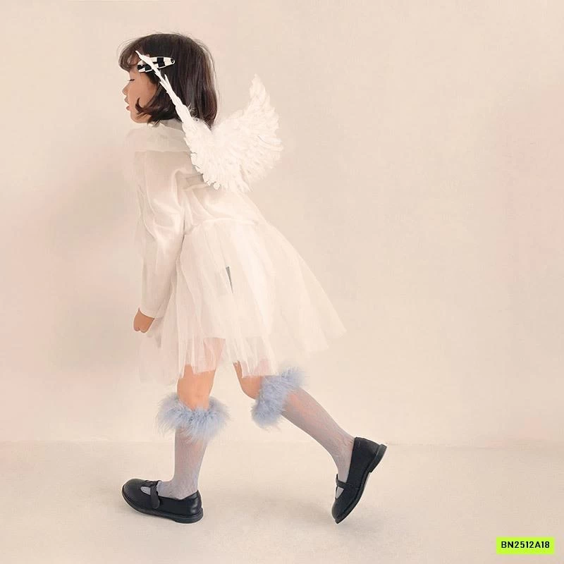 TẤT LƯỚI LOLLITA GẮN LÔNG VŨ