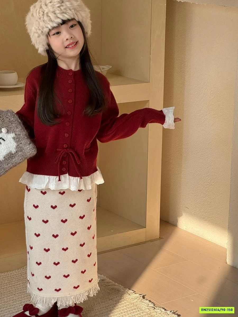 SÉT VÁY LEN DÁNG DÀI TRÁI TIM